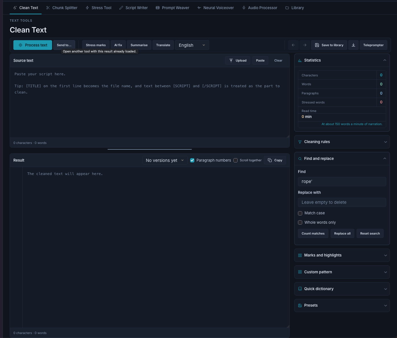 Script Processor Pro screenshot